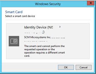 this smart card cannot be used|smart card error in dsc.